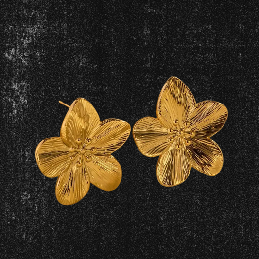 Golden Petals Earring